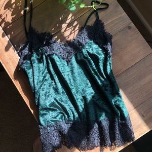 H&M Velvet lace tank top